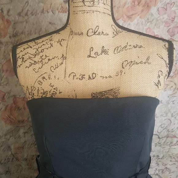 NWOT Vera Wang Strapless Overlay Pencil Dress 4 - Picture 4 of 10